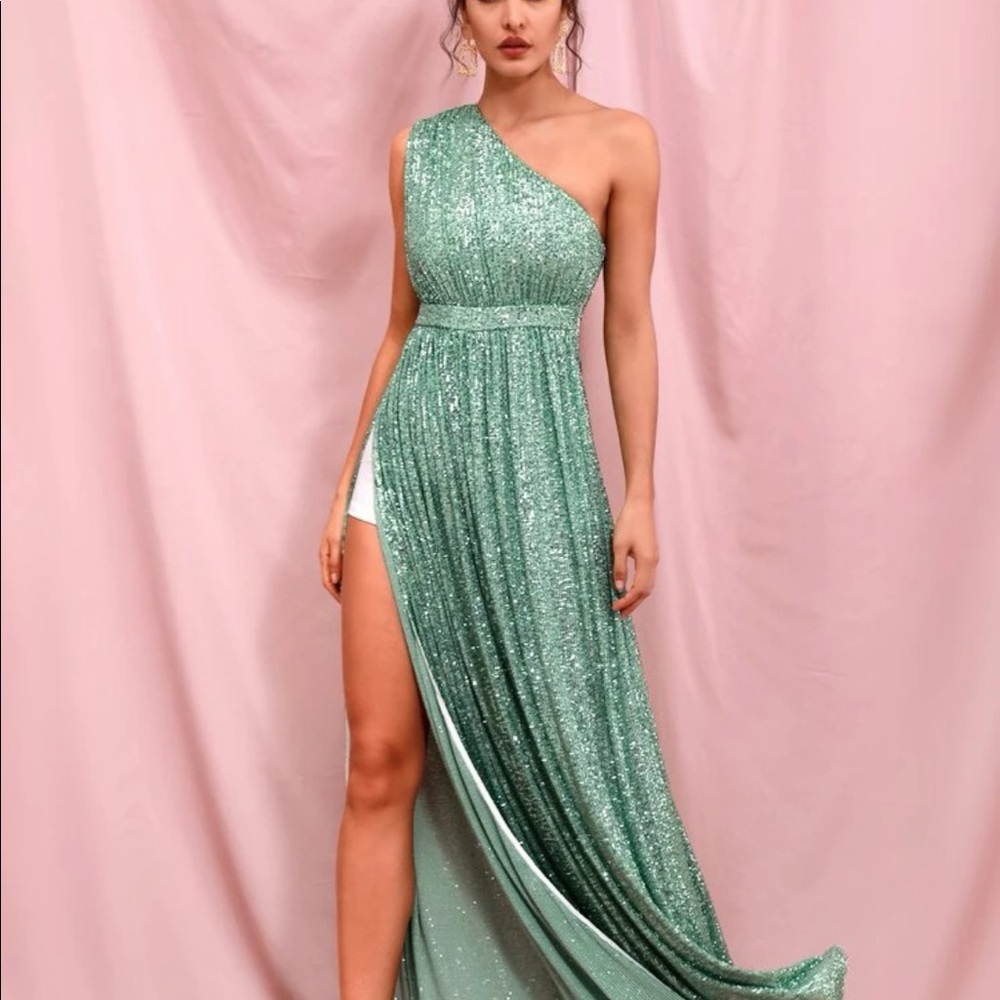 Split Sequin Dress Size Large